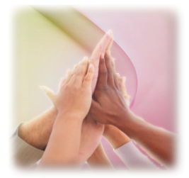 Helping hands: through our combined efforts we become stronger.